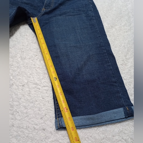 Wrangler Blue Wide Leg Capri Jeans - Picture 3 of 9